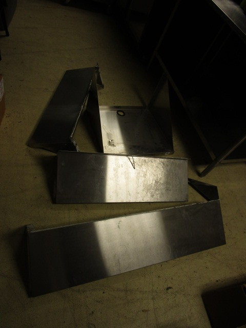 STAINLESS STEEL WALL MOUNT SHELVES