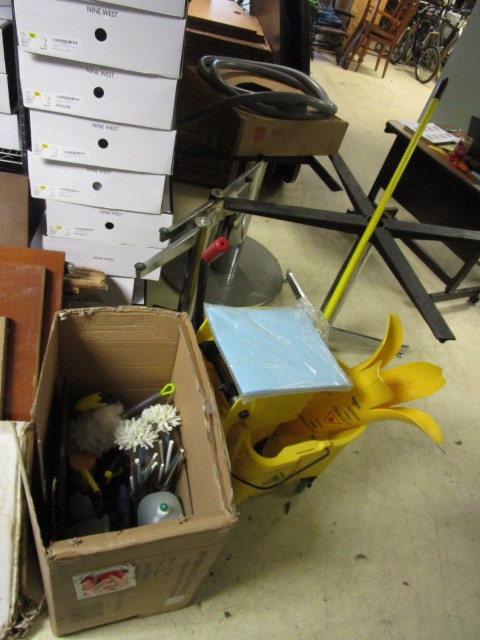 MOP BUCKET AND JANITORIAL SUPPLIES