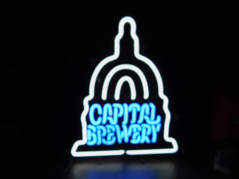 lot 11 image: Capital Brewery Neon Sign Glass Tube Neon Light