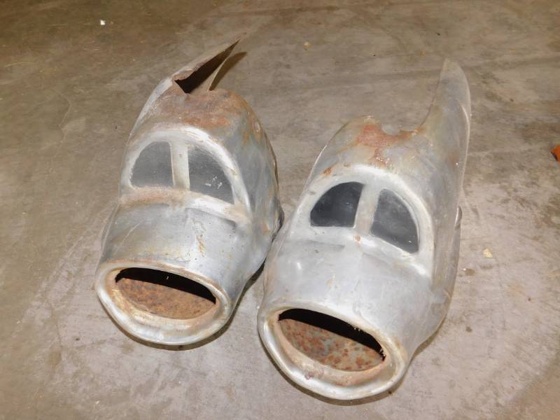 lot 45 image: 1957 Chevy Bumper Ends Rear
