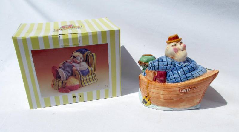 lot 47 image: Case of New Ceramic Club Geezer Retirement Banks