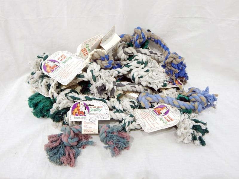 lot 15 image: Lot of New Vintage Penn Plax Rruff Stuff Rope Toys for Dogs