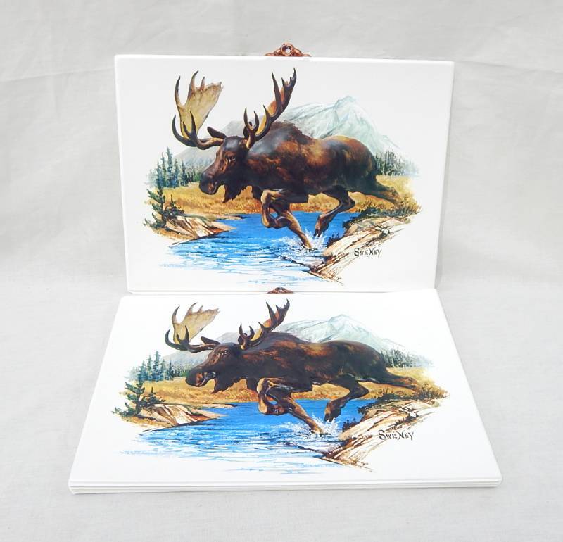 lot 64 image: Lot of New Vintage Fred Sweney Moose Formcraft Vacuum Form Prints
