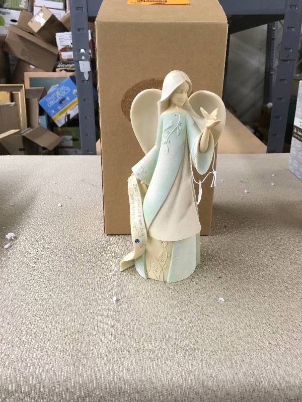 lot 200 image: Foundations By Enesco March Angel Figurine