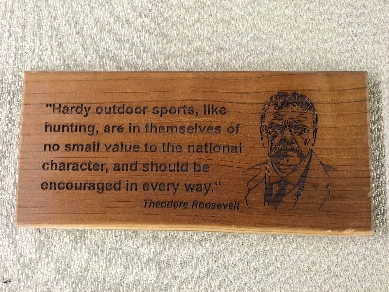 lot 239 image: Teddy Roosevelt Wall Decor