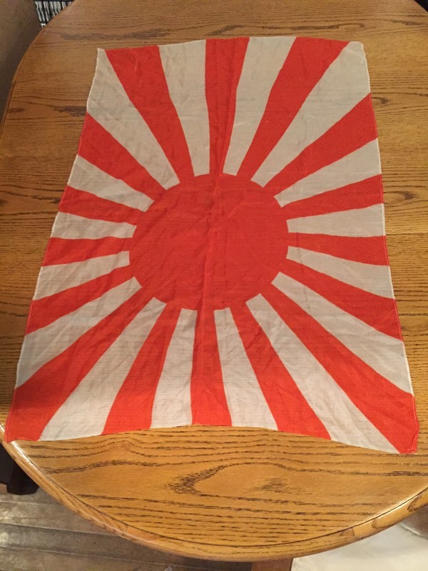 WW2 Silk Japanese Flag