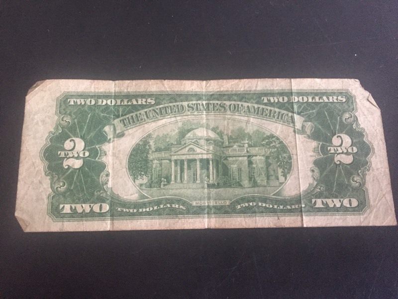 1928D Red Seal $2.00 Bill
