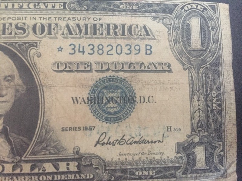 2 - $1.00 Silver Certificates One Star