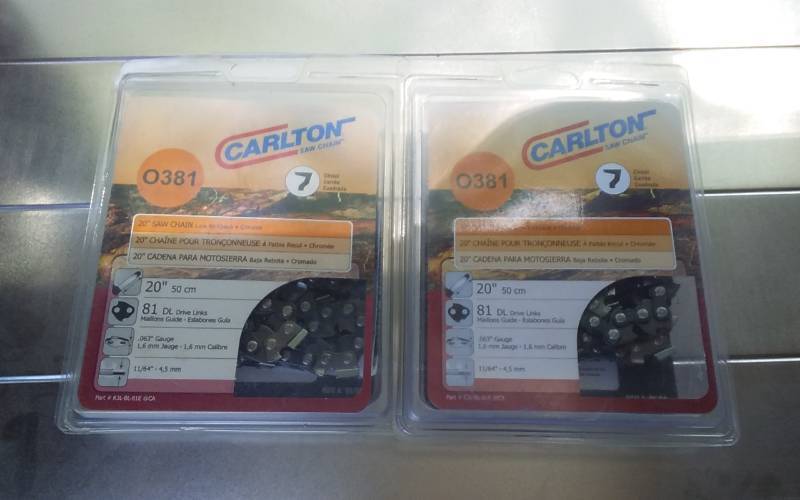 lot 5 image: 2-New 20-Inch Chainsaw Chains