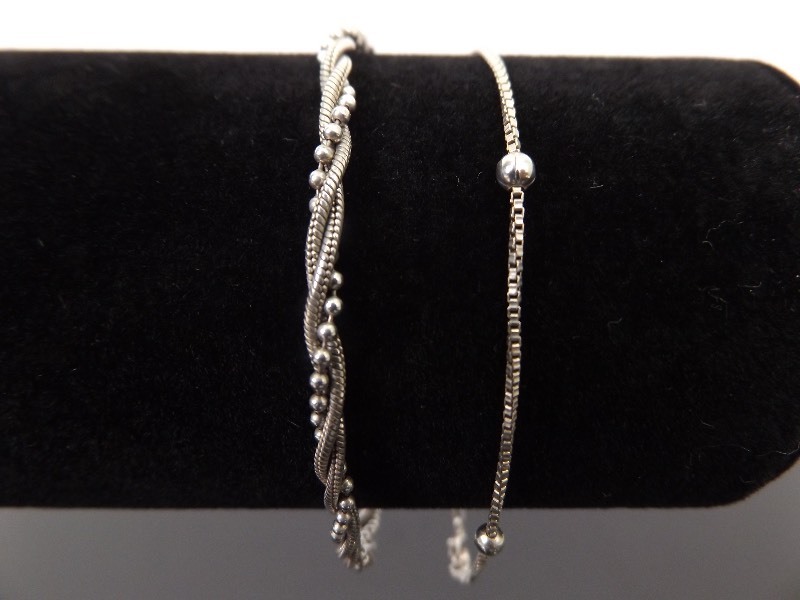 lot 38 image: 2 - .925 Sterling Silver Bracelets