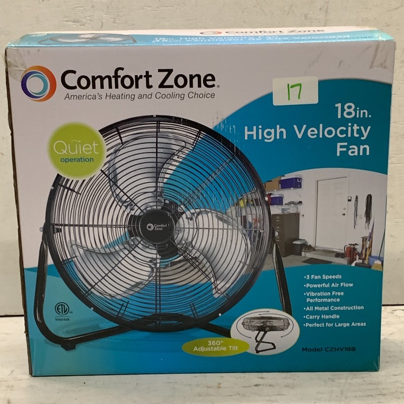 lot 17 image: Comfort Zone 18 Fan