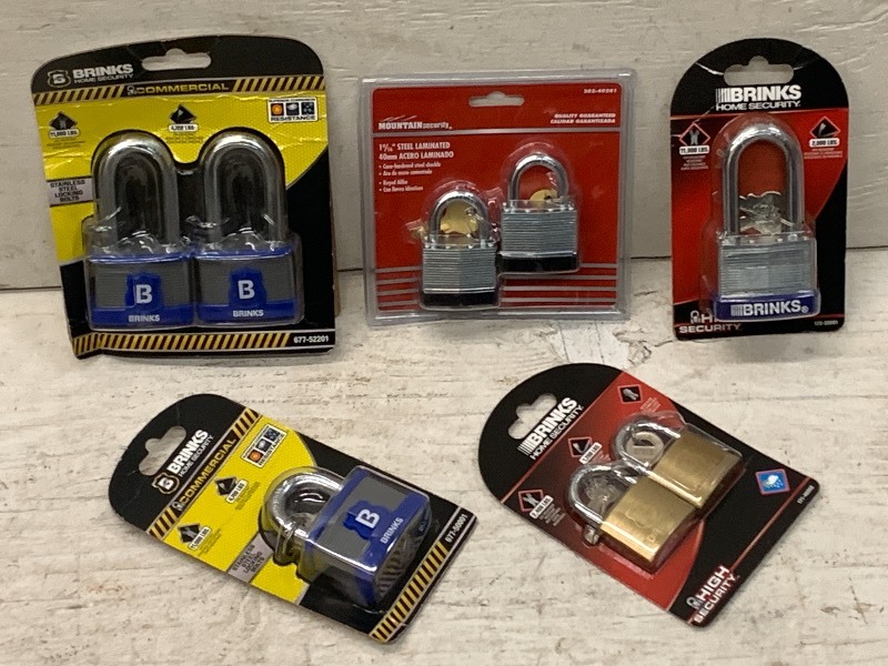 lot 67 image: Box Of New Brinks Padlocks