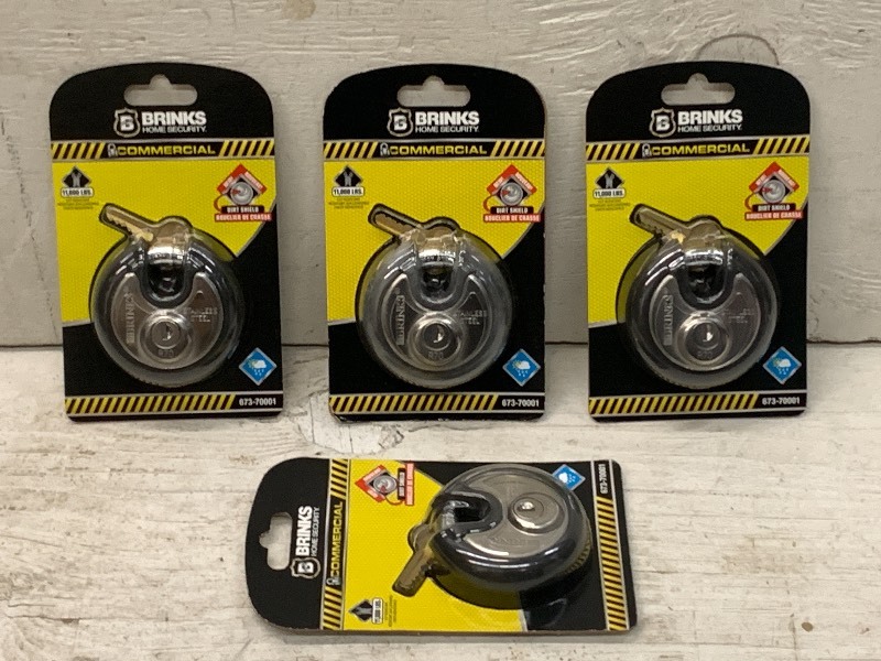 lot 76 image: Box Of New Brinks Padlocks---Assorted---See All Pictures