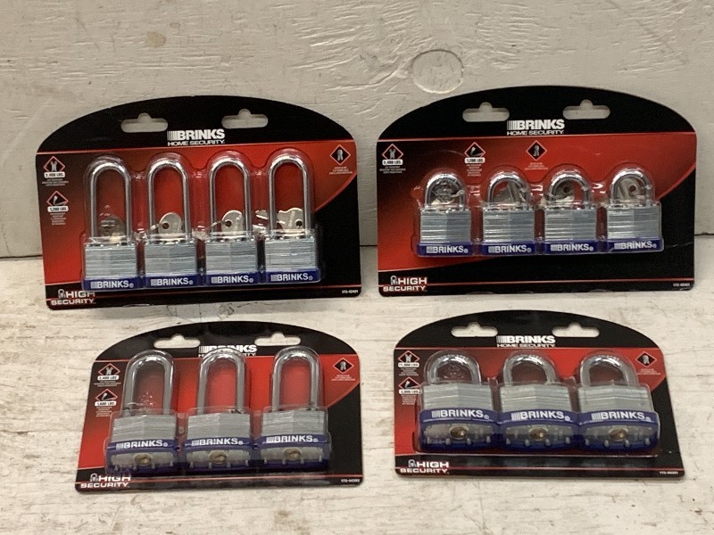 lot 78 image: Box Of New Brinks Padlocks---Assorted---See All Pictures