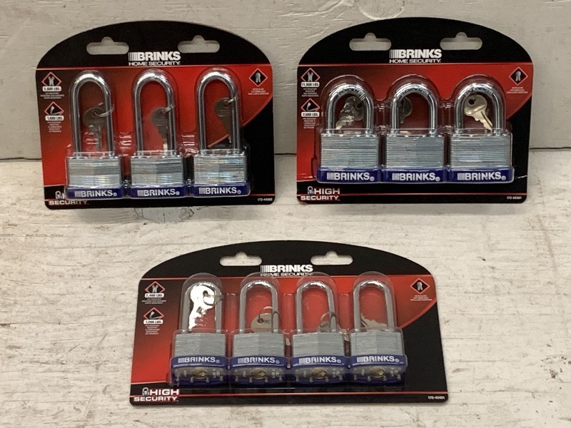 lot 81 image: Box Of New Brinks Padlocks