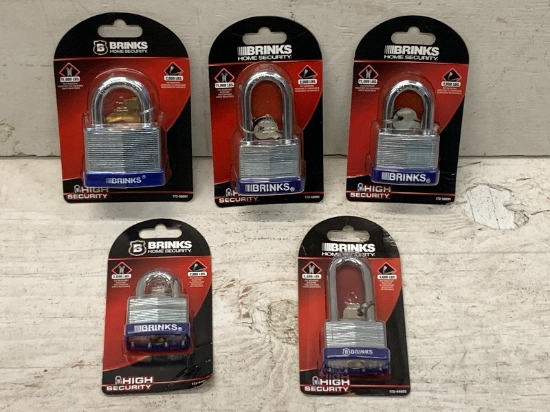 lot 85 image: Box Of New Brinks Padlocksr