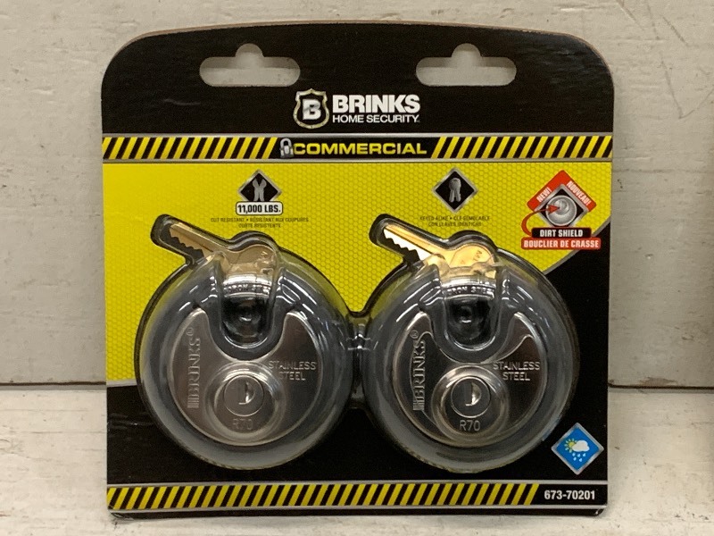 lot 88 image: (3) New Brinks Commercial Padlocks