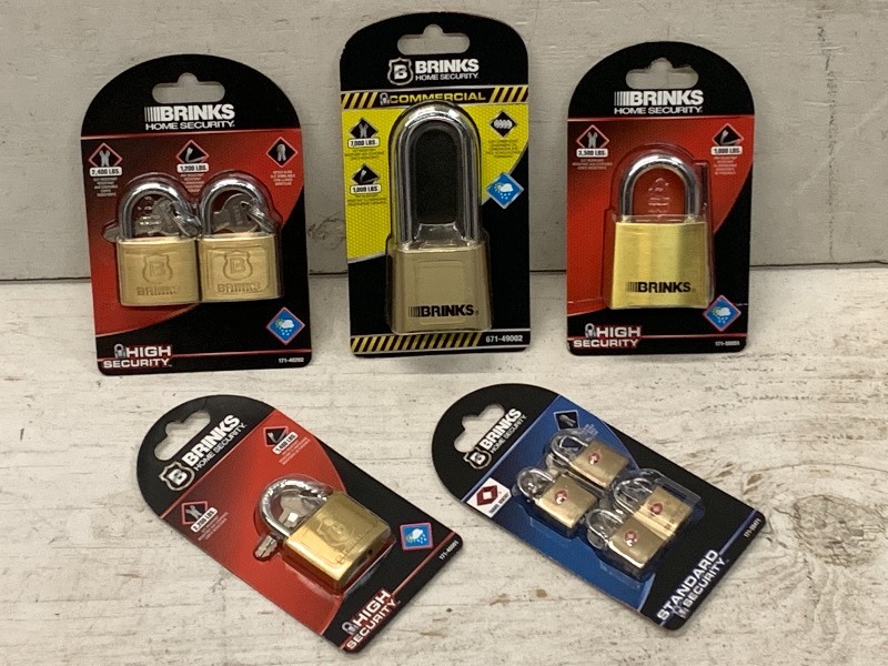 lot 69 image: Box Of New Brinks Padlocks