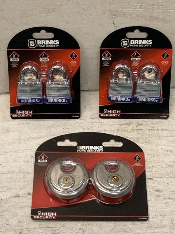 lot 84 image: Box Of New Brinks Padlocks