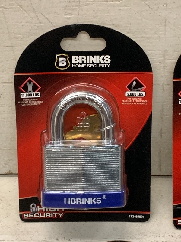 lot 87 image: Box Of New Brinks Padlocksr