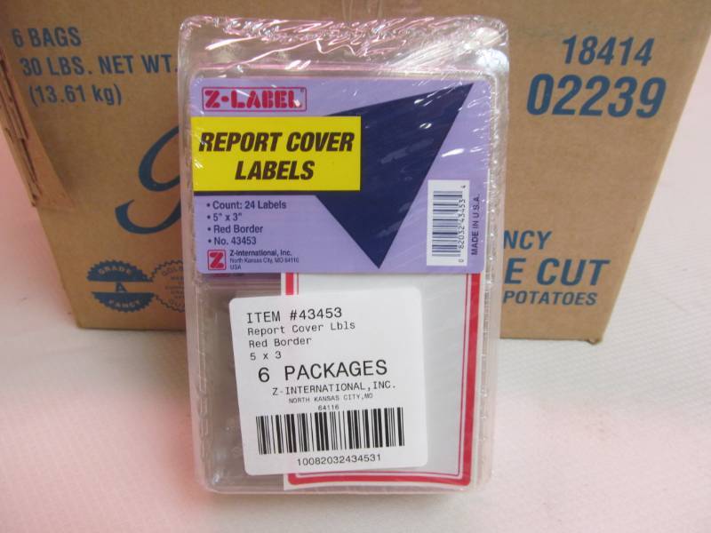 report cover labels