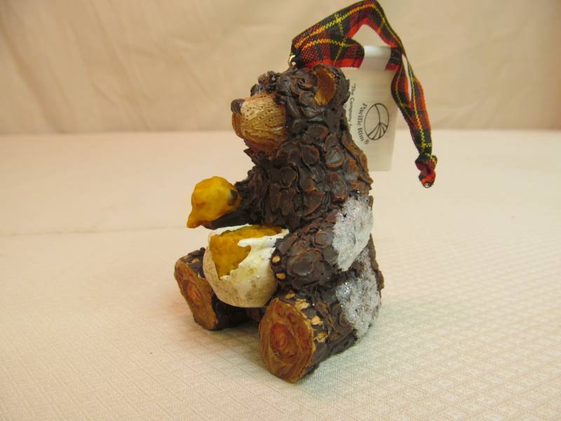 bear figurines red scarf