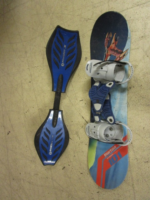 lot 137 image: RIPSTICK BOARD AND BURTON YOUTH SNOWBOARD