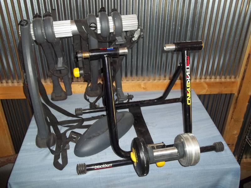 lot 69 image: Stationary Bike Stand and Bike Rack