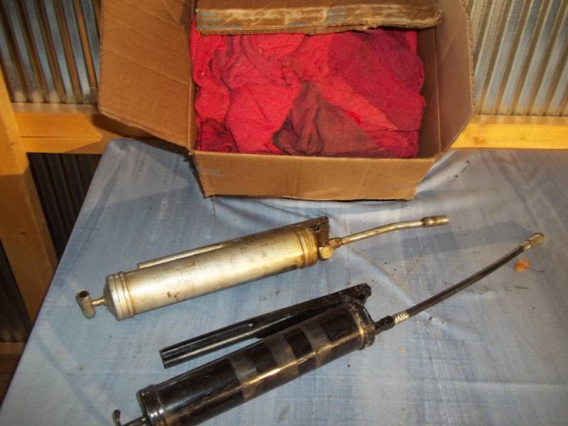 lot 156 image: Grease Guns and Garage Rags