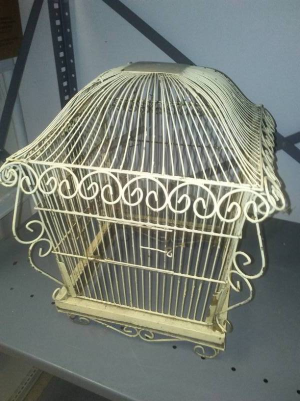 lot 230 image: Vintage bird cage