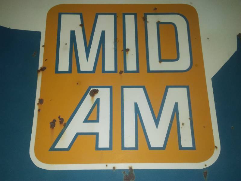 lot 273 image: Mid A.M. Dairy Farm sign - double-sided