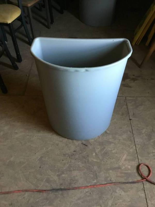 lot 63 image: Half Moon Garbage can