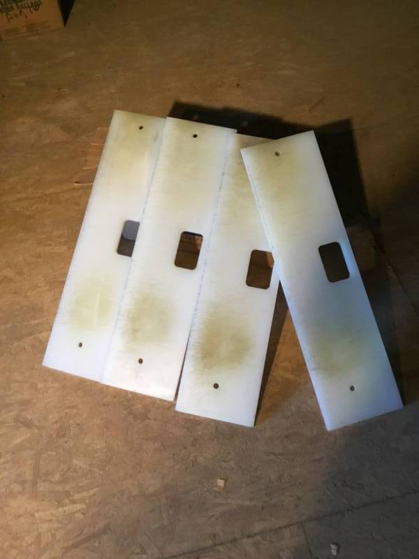 lot 85 image: Lot of 4 Cutting boards for prep stations 8 x 23.5 x .5.