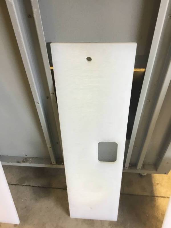 lot 156 image: Cutting boards for prep stations 8.34  X 29.34 .   thick.