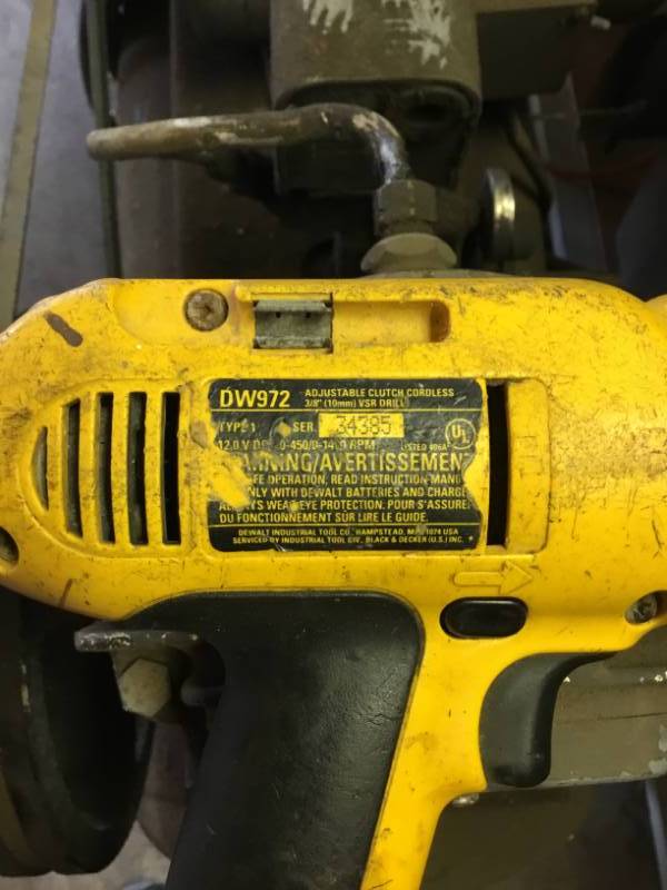 lot 42 image: DeWalt drill DW972