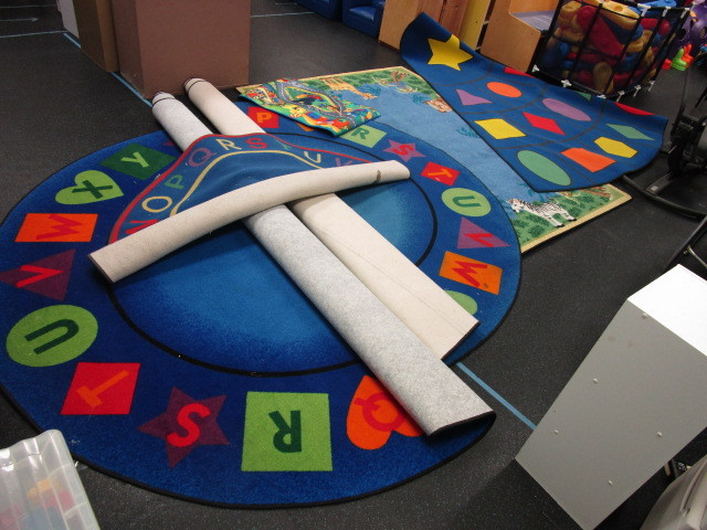 lot 175 image: ALPHABET, SHAPE AND OTHER THEMED RUGS