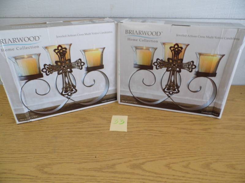 lot 33 image: Lot of 2 New Candleabras