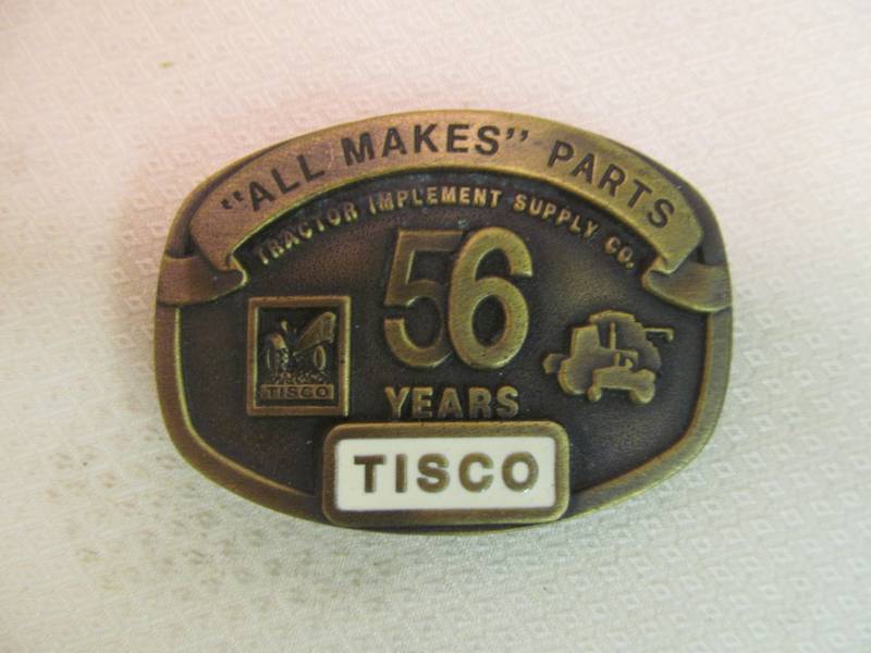 lot 11 image: Tisco Tractor Implement Limited Edition Belt Buckle