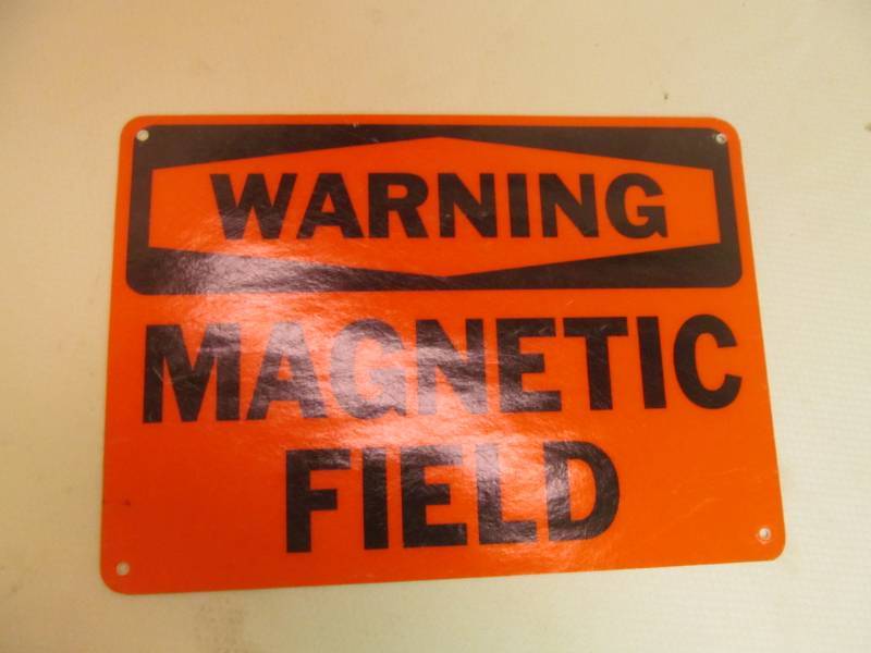 lot 34 image: Warning Magnetic Field Sign