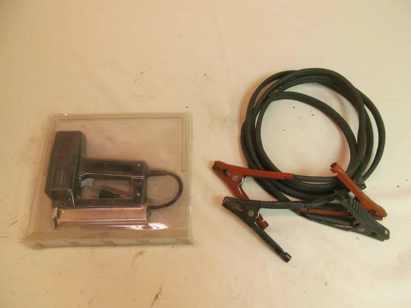 lot 184 image: Set of Booster Cables, Power fast Electric Stapler