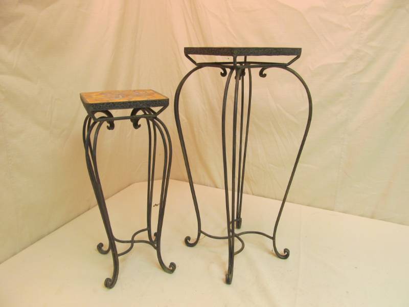 lot 208 image: Patio Tables w Tile Tops