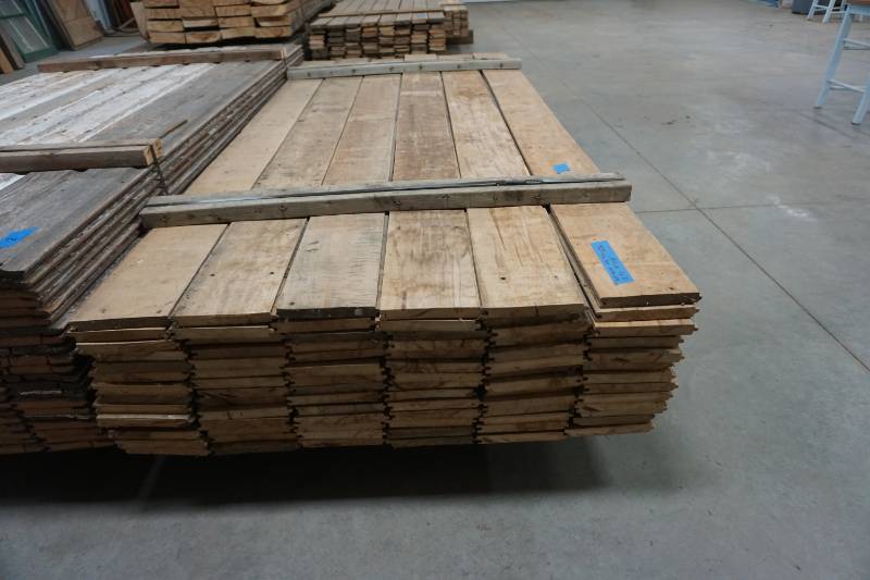 lot 1 image: 6 12 Reclaimed Tongue & Groove Granary Wall Boards