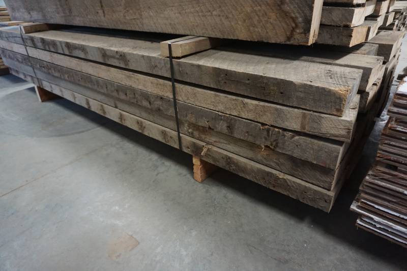 lot 9 image: 3 x 8 x 9 Reclaimed Mixed Species Floor Joists