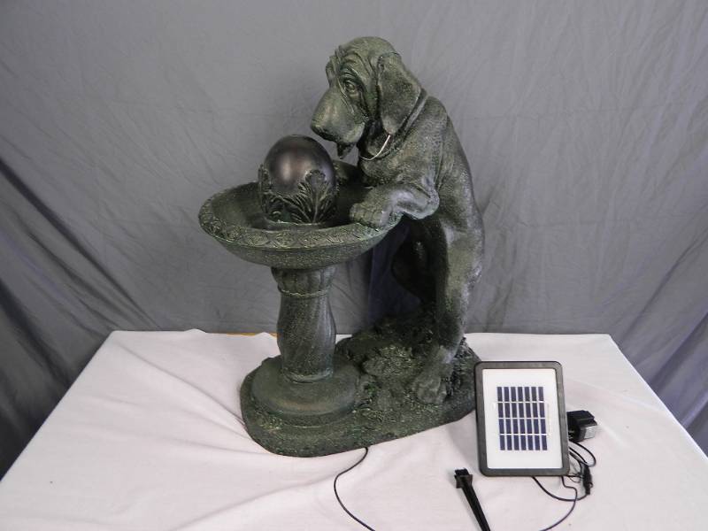 lot 10 image: New Yard Decor Dog Fountain