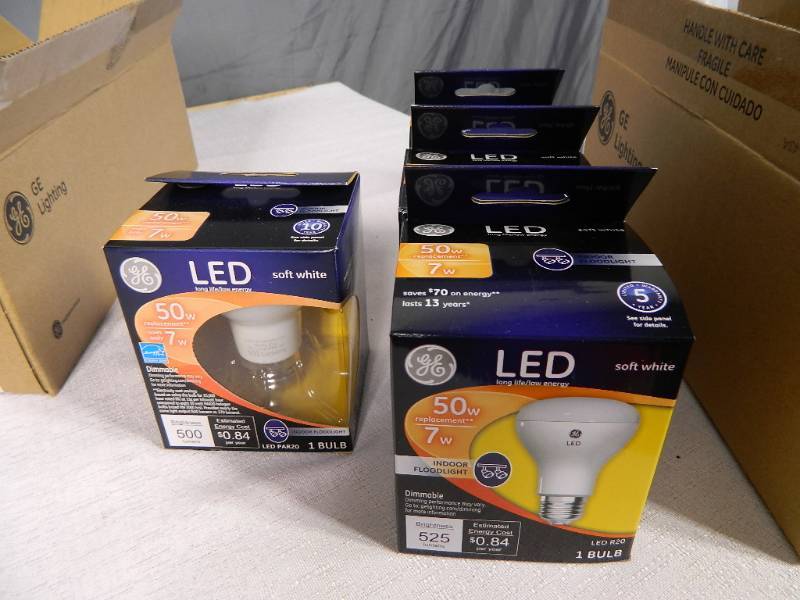 lot 115 image: New GE LED Light Bulbs