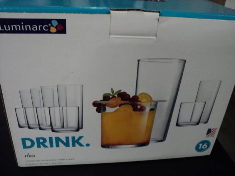 lot 16 image: Luminarc 16 pc Glass Set...