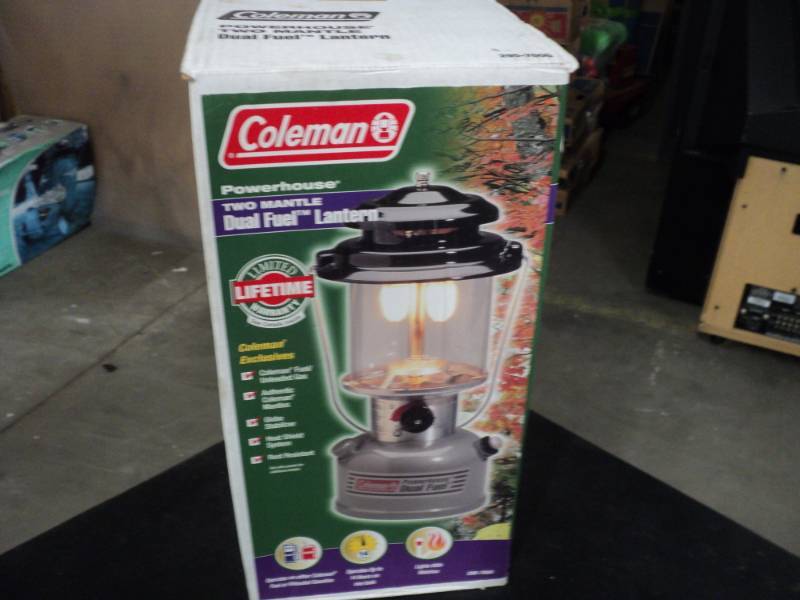 lot 63 image: Coleman Two Mantle Duel Fuel Lanter...