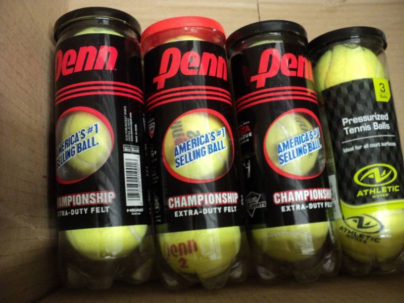 lot 71 image: 4 -3 pack of Tennis Balls...