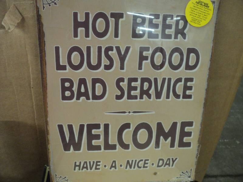 lot 80 image: 12 x 15 Welcome Metal Sign...