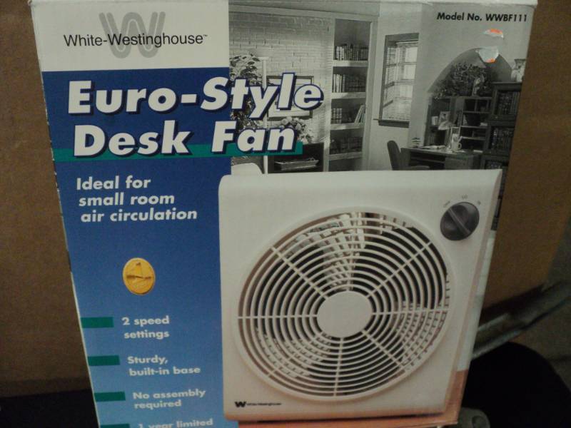 lot 107 image: Euro-Style Desk Fan...